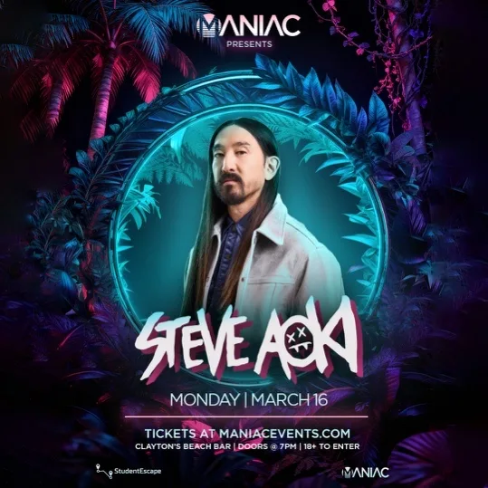 Spring Break 2026: Steve Aoki to Perform in South Padre Island